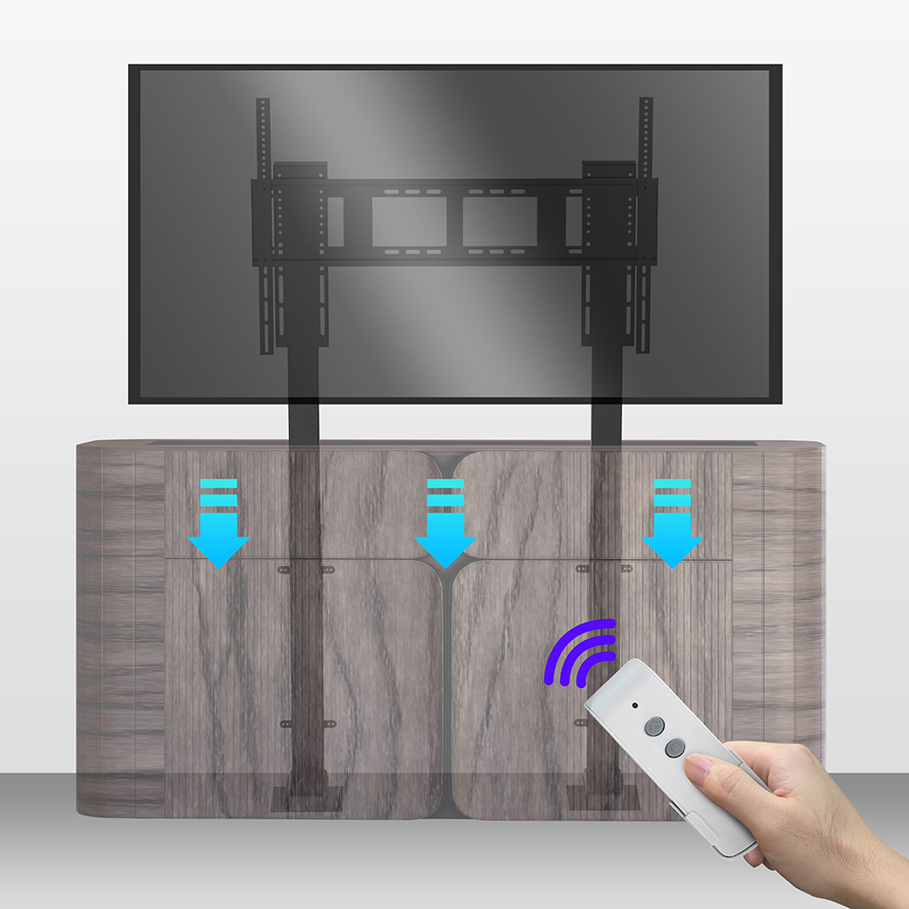 Smart Home For Living - نظام آلية كهربائية لرفع التلفزيون في
