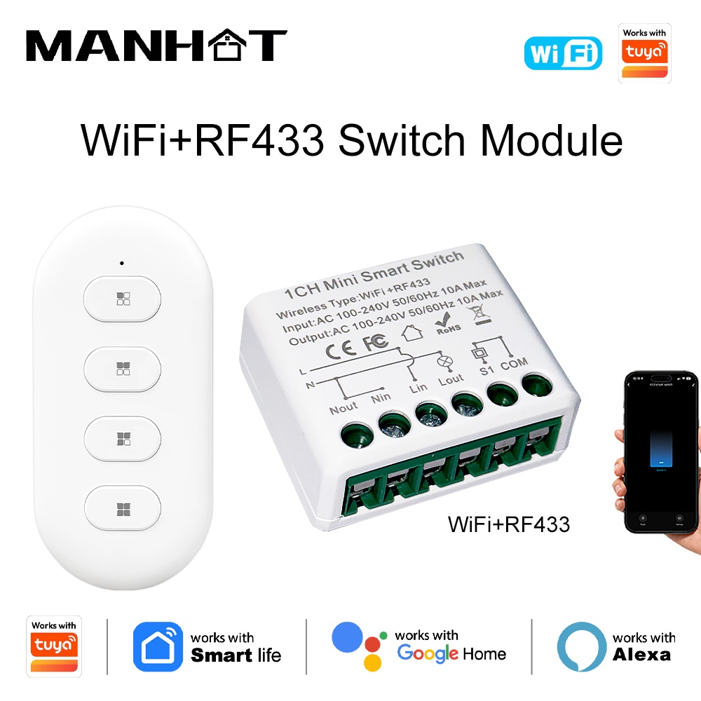 Smart Home Automation - مفاتيح إضاءة ذكية من تويا بتقنية