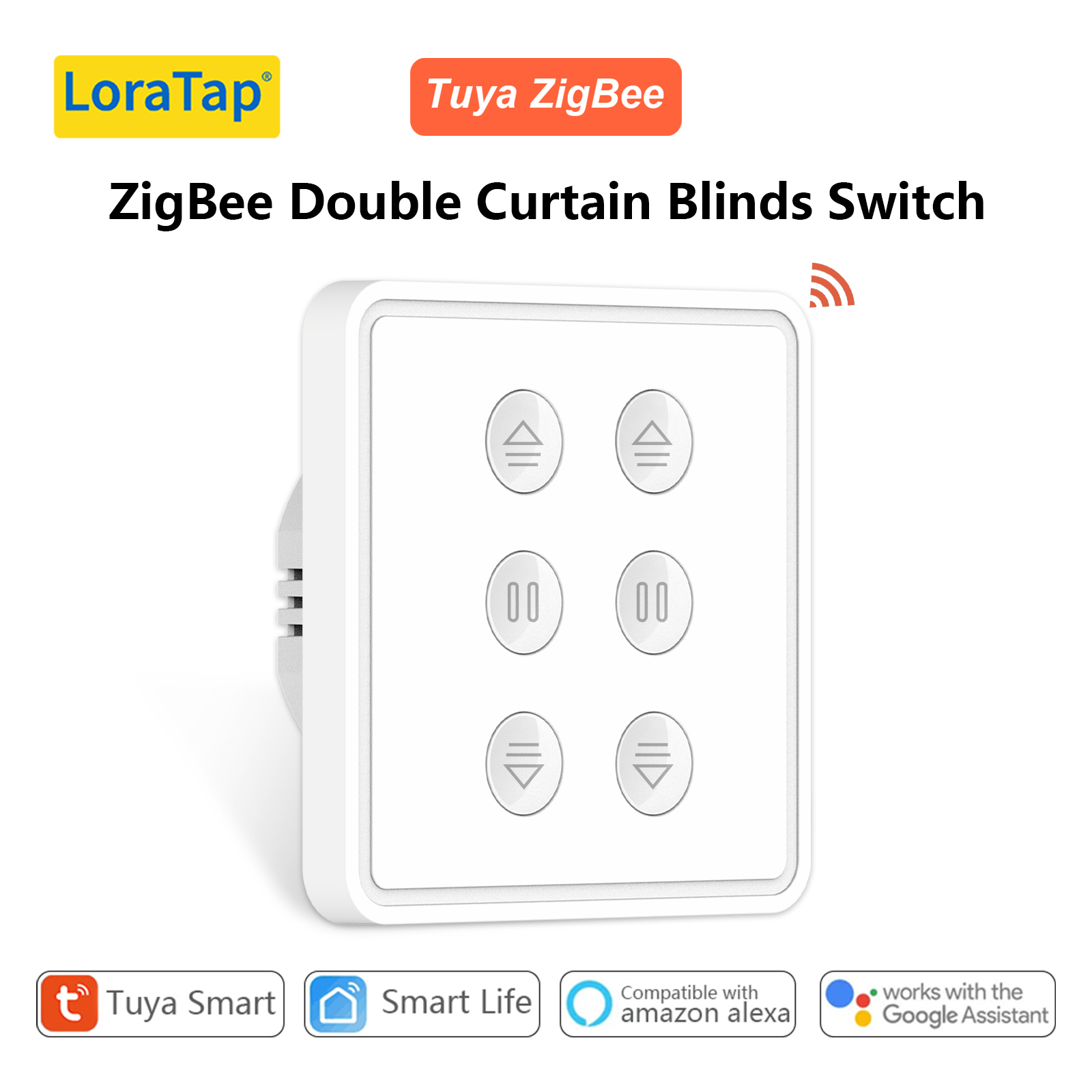 Smart Home Blinds - مفتاح ستائر ذكي مزدوج من LoraTap