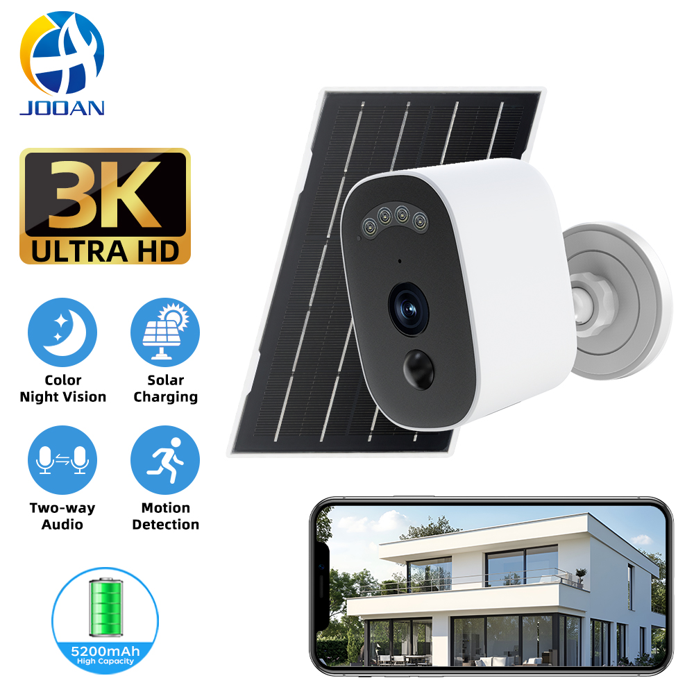 Smart Home Outdoor Camera - كاميرا Jooan 3K HD تعمل بالطاقة