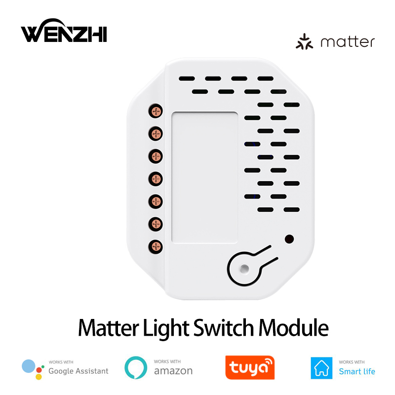Smart Home Automation - Matter وحدة تبديل الإضاءة 2 عصابة