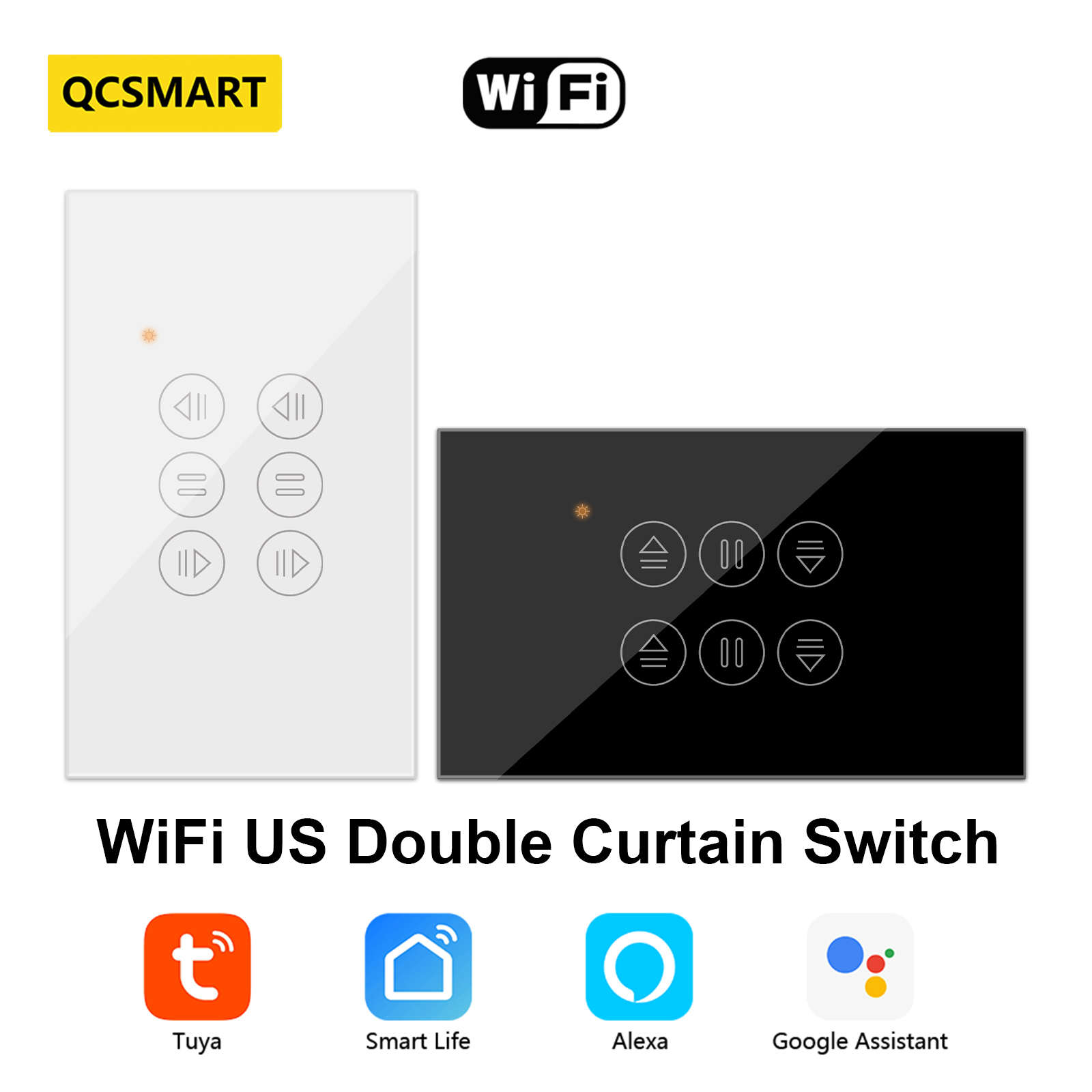 Universal Remote Smart Home - QCSMART WiFi ستارة مزدوجة الولايات المتحدة