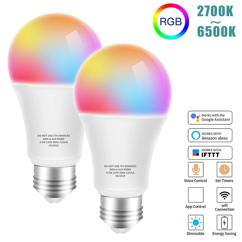 Voice Control Light Bulb - مصباح LED ذكي E27 بتقنية واي