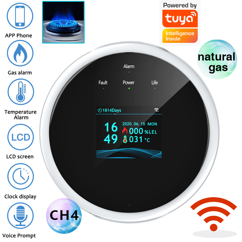Smart Home Security System - جهاز استشعار إنذار الغاز بتقنية واي