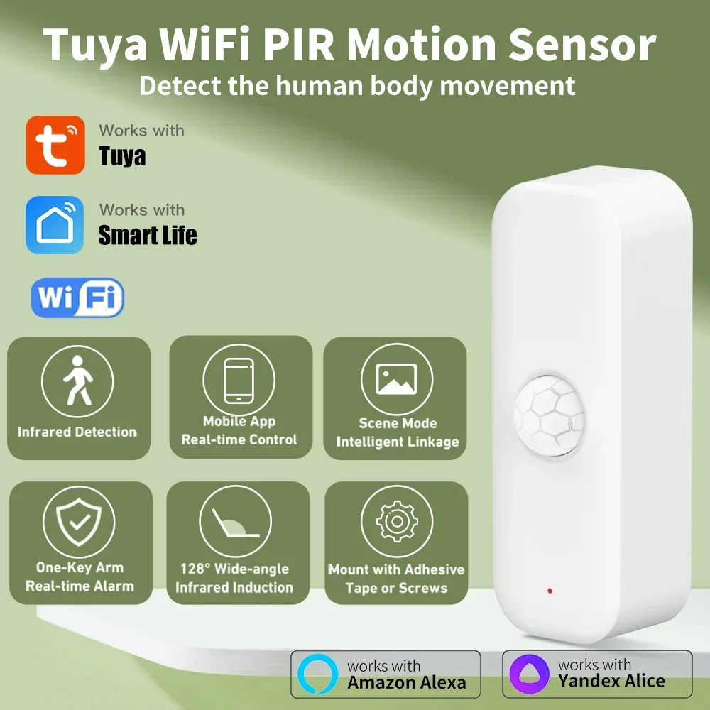 Smart Home For Living - Tuya WiFi محس حركة PIR الذكية