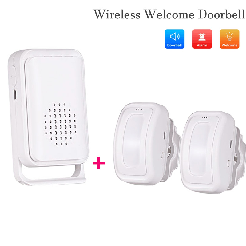 Smart Home Security System - جرس الباب ترحيب لاسلكي مع استشعار