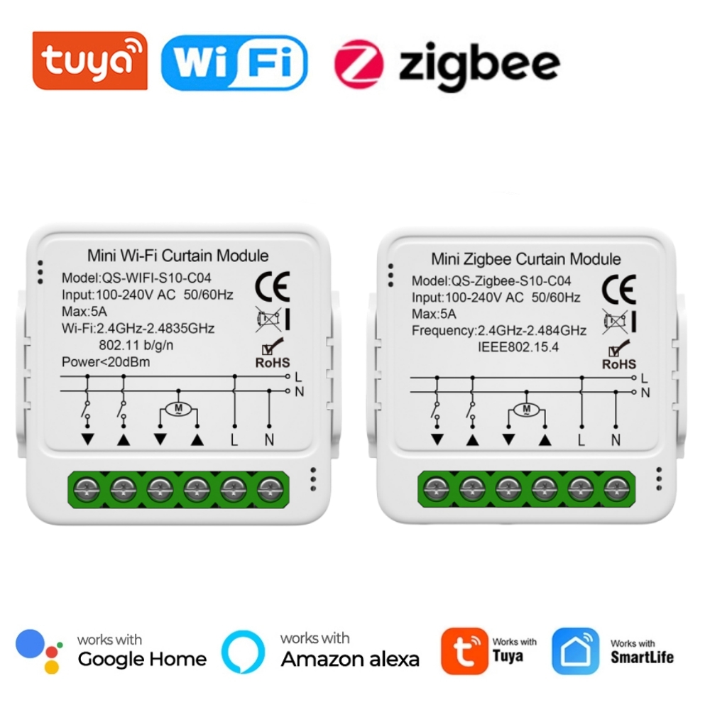 Smart Home Blinds - Tuya WiFi Zigbee وحدة تبديل الستار