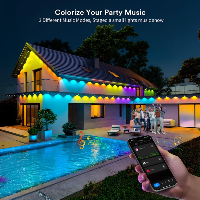 أضواء خارجية ذكية RGBIC بطول 1 - مراجعة Smart Home Yellow وسعره