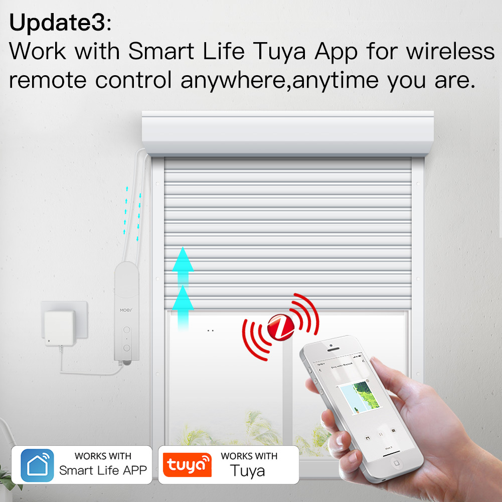 محرك ستائر ذكي MOES ZigBee للت - مراجعة Smart Home Blinds وسعره