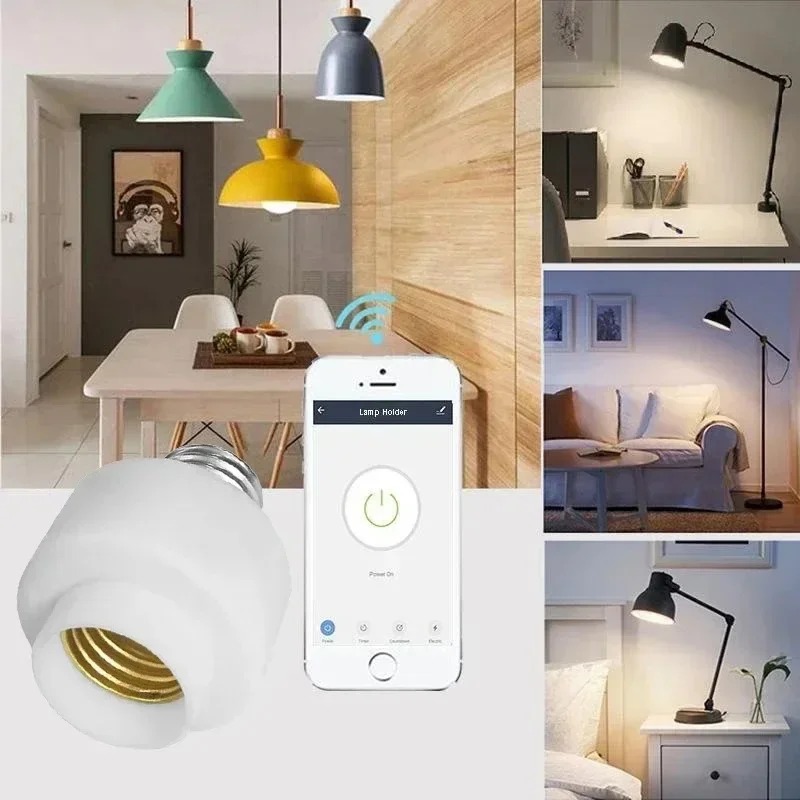 Tuya WIiFi BL E27 المقبس حامل  - مراجعة Voice Control Light Bulb وسعره