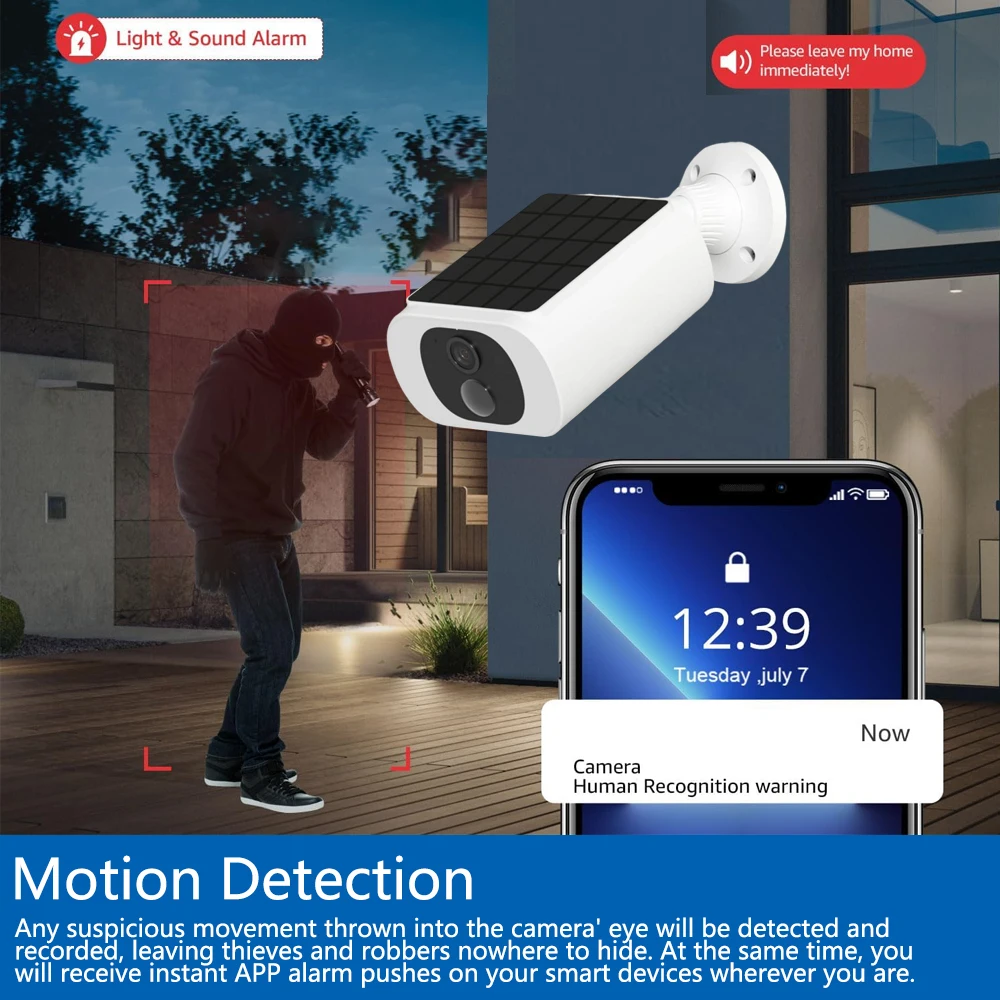 كاميرا خارجية لاسلكية تعمل بال - مراجعة Smart Home Outdoor Camera وسعره