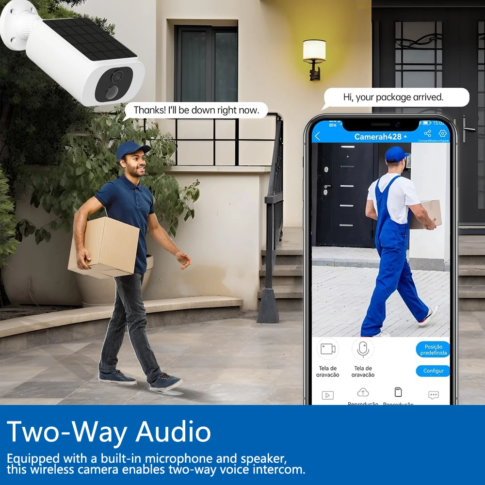 كاميرا خارجية لاسلكية تعمل بال - مراجعة Smart Home Outdoor Camera وسعره