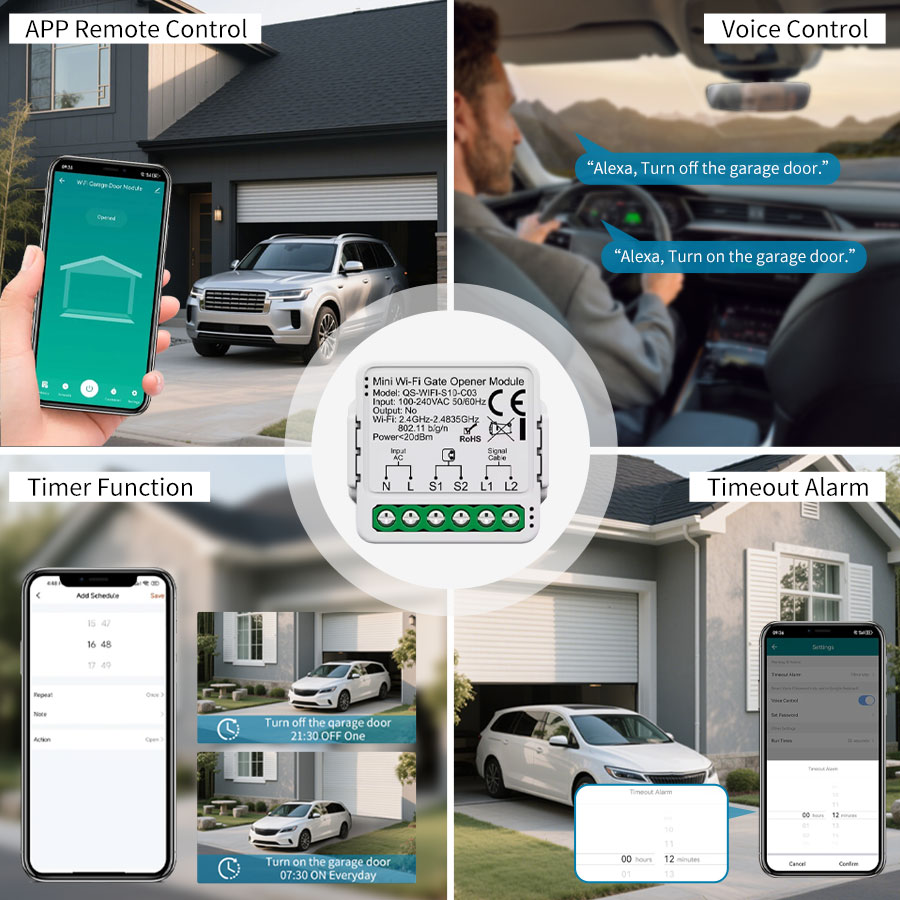 وحدة تحكم ذكية لفتح باب المرآب - مراجعة Smart Home For Living وسعره
