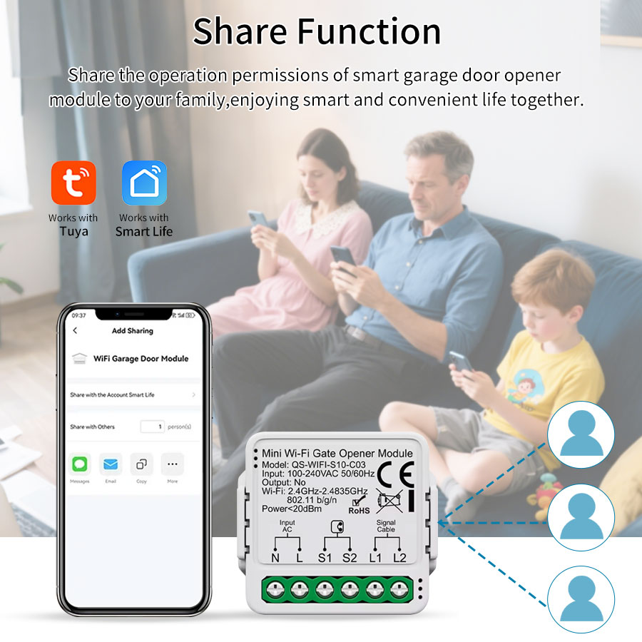 وحدة تحكم ذكية لفتح باب المرآب - مراجعة Smart Home For Living وسعره