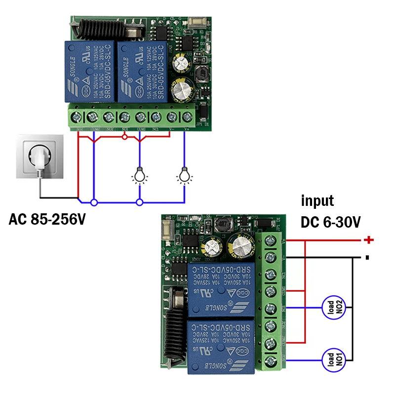 DC 12V 24V AC 220V RF433 2CH و - مراجعة Curtain Motor وسعره