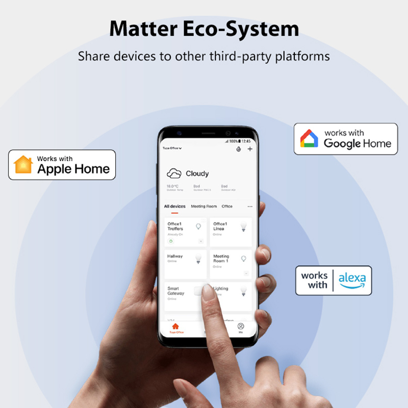 Matter وحدة تبديل الإضاءة 2 عص - مراجعة Smart Home Automation وسعره