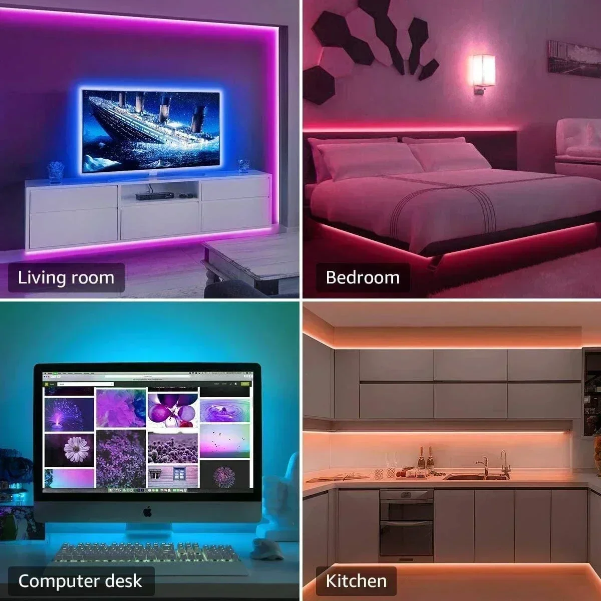 الذكية RGB LED الألعاب شرائط م - مراجعة Voice Control Light Bulb وسعره