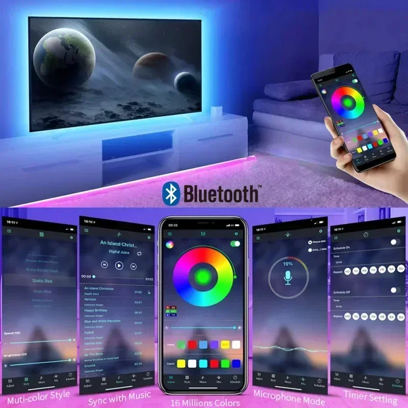 الذكية RGB LED الألعاب شرائط م - مراجعة Voice Control Light Bulb وسعره
