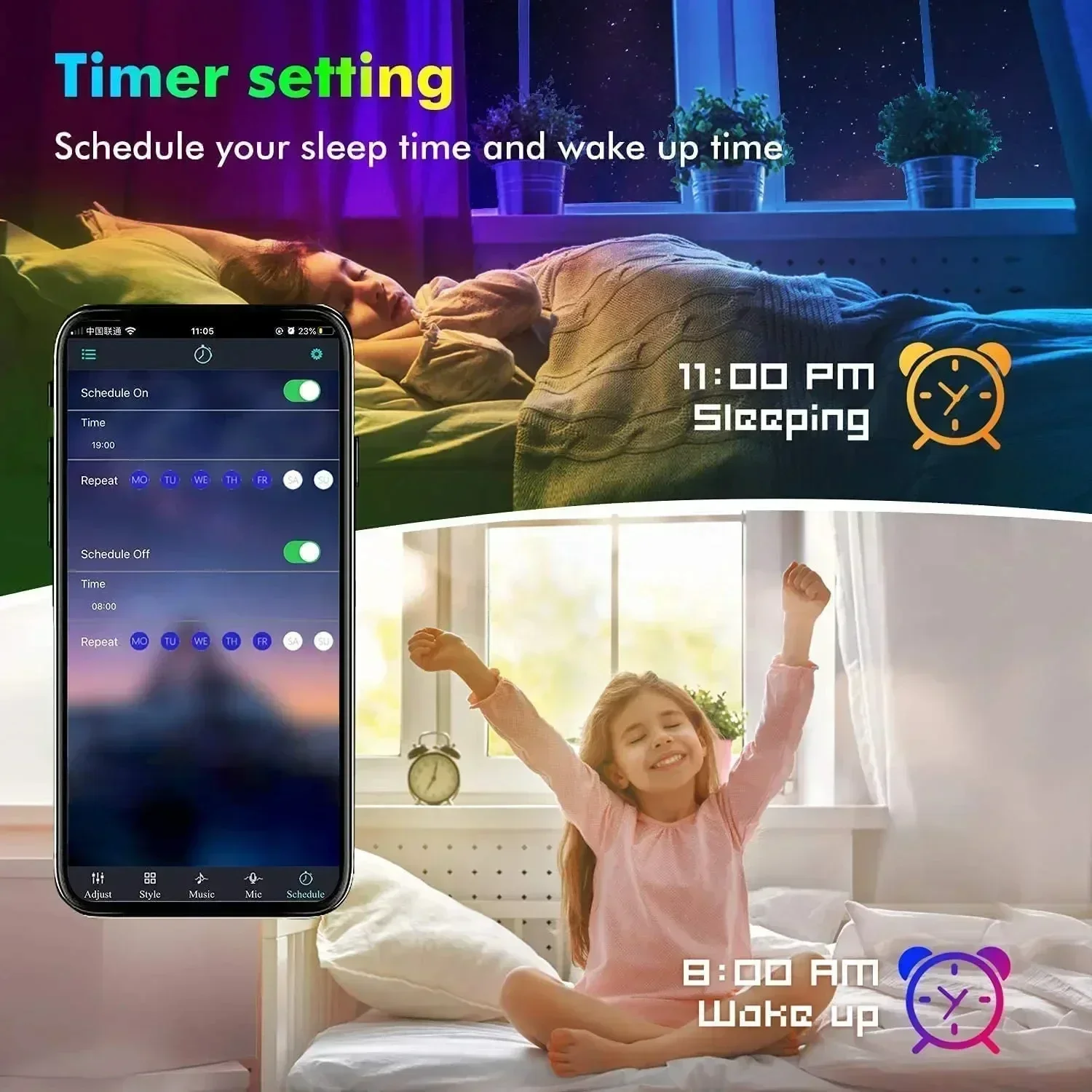 الذكية RGB LED الألعاب شرائط م - مراجعة Voice Control Light Bulb وسعره