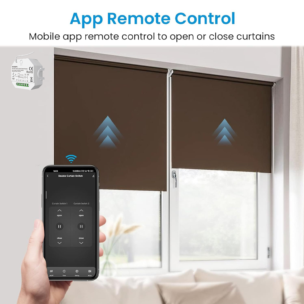 مفتاح ستارة ذكي لمحرك كهربائي  - مراجعة Curtain Motor وسعره
