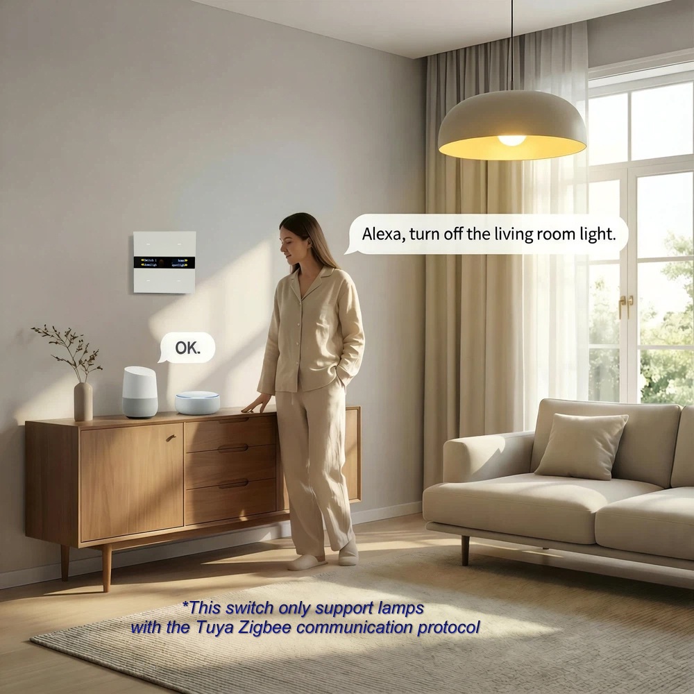 لوحة مفاتيح ذكية M8 Pro Zigbee - مراجعة Smart Home For Living وسعره