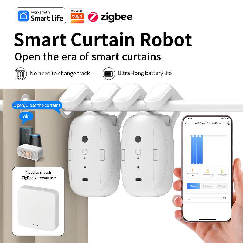 زيجبي الذكية الستار سائق روبوت - مراجعة Smart Home Device وسعره