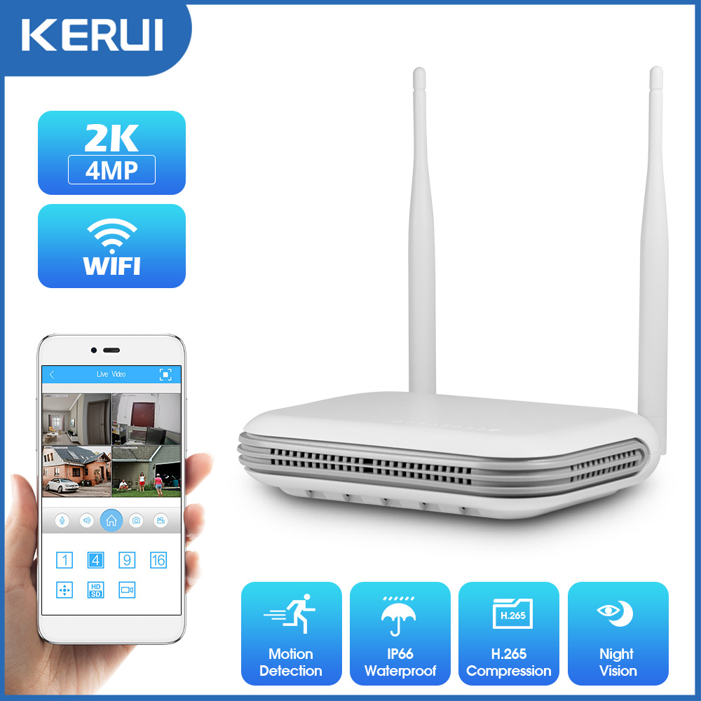 كاميرا KERUI 2K 4MP خارجية عال - مراجعة Smart Home Outdoor Camera وسعره