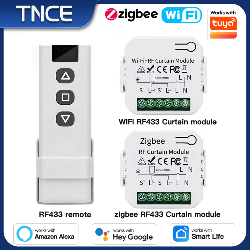 TNCE Tuya وحدة تبديل الستار وا - مراجعة Smart Home Blinds وسعره