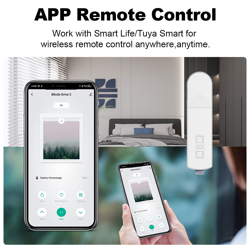 محرك ستائر ذكي من مانهوت يعمل  - مراجعة Smart Home Blinds وسعره