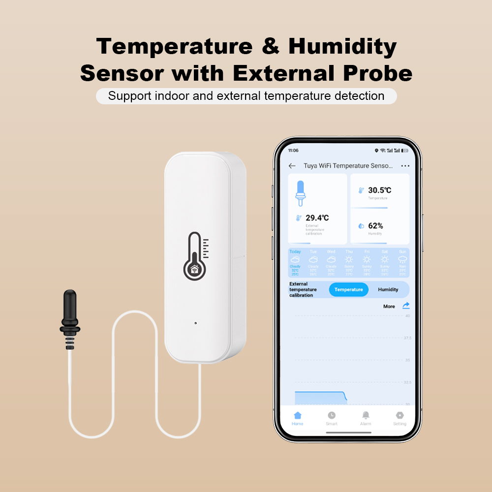جهاز استشعار درجة الحرارة والر - مراجعة Smart Home Life وسعره